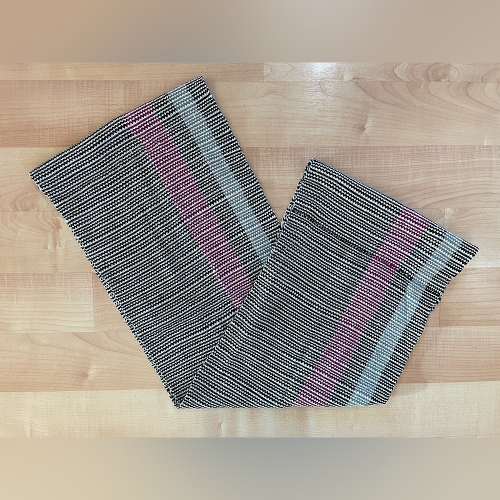 Noonday Collection Infinity Striped Scarf - Black, Pink, Gray